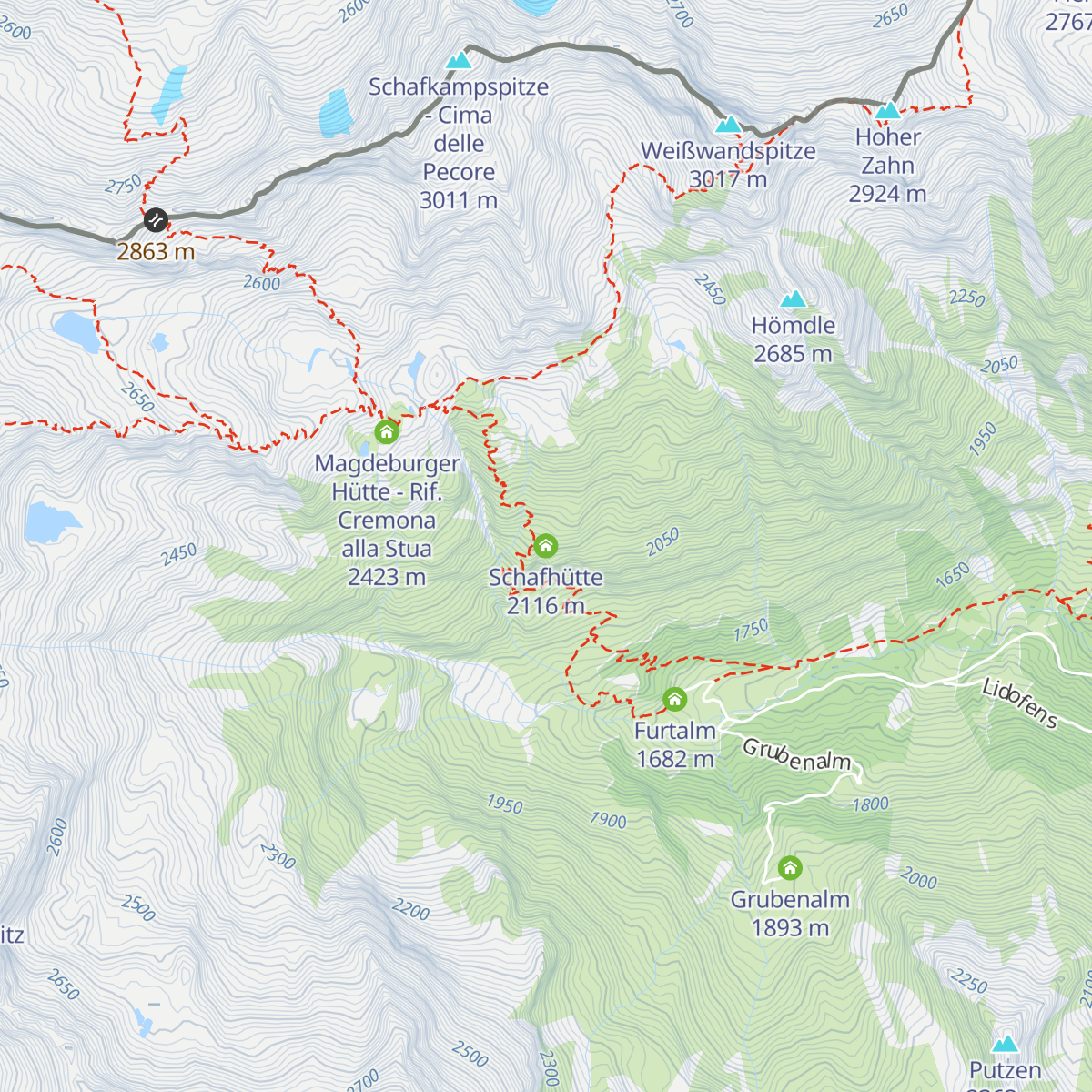 Schafhütte map