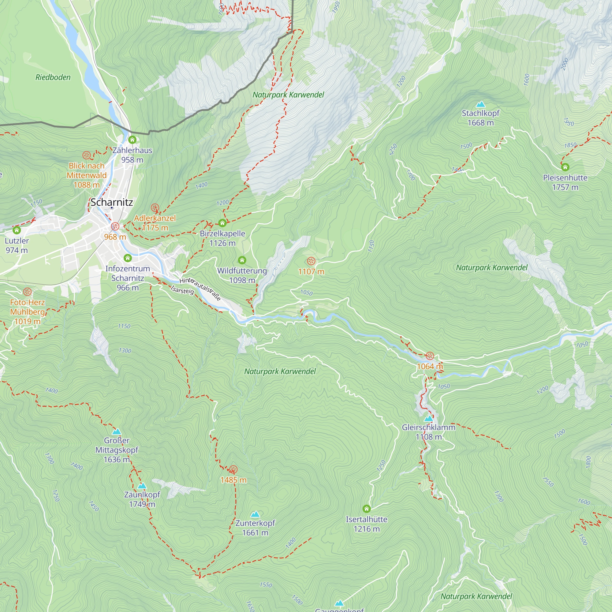 Isarlodge Wiesenhof map