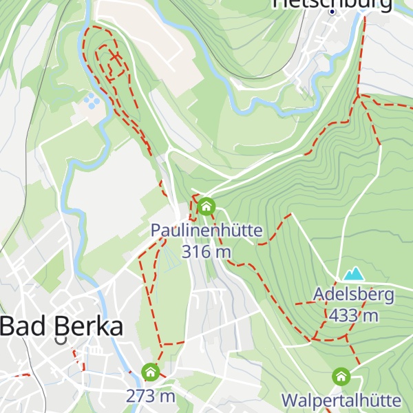 Map of Paulinenhütte