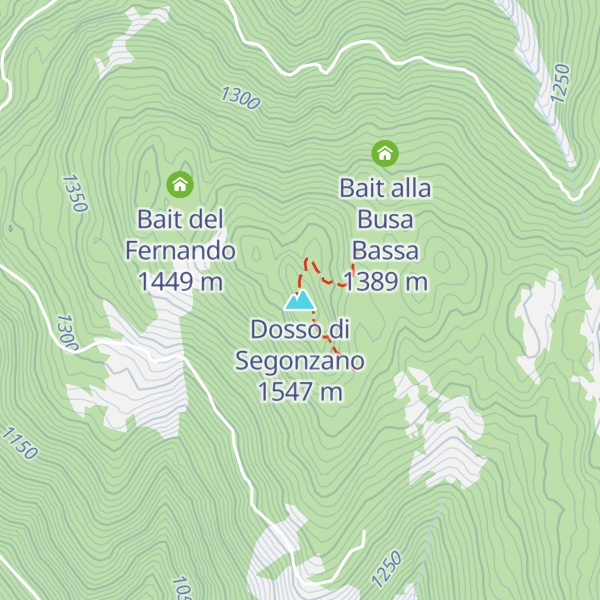 Map of Dosso di Segonzano