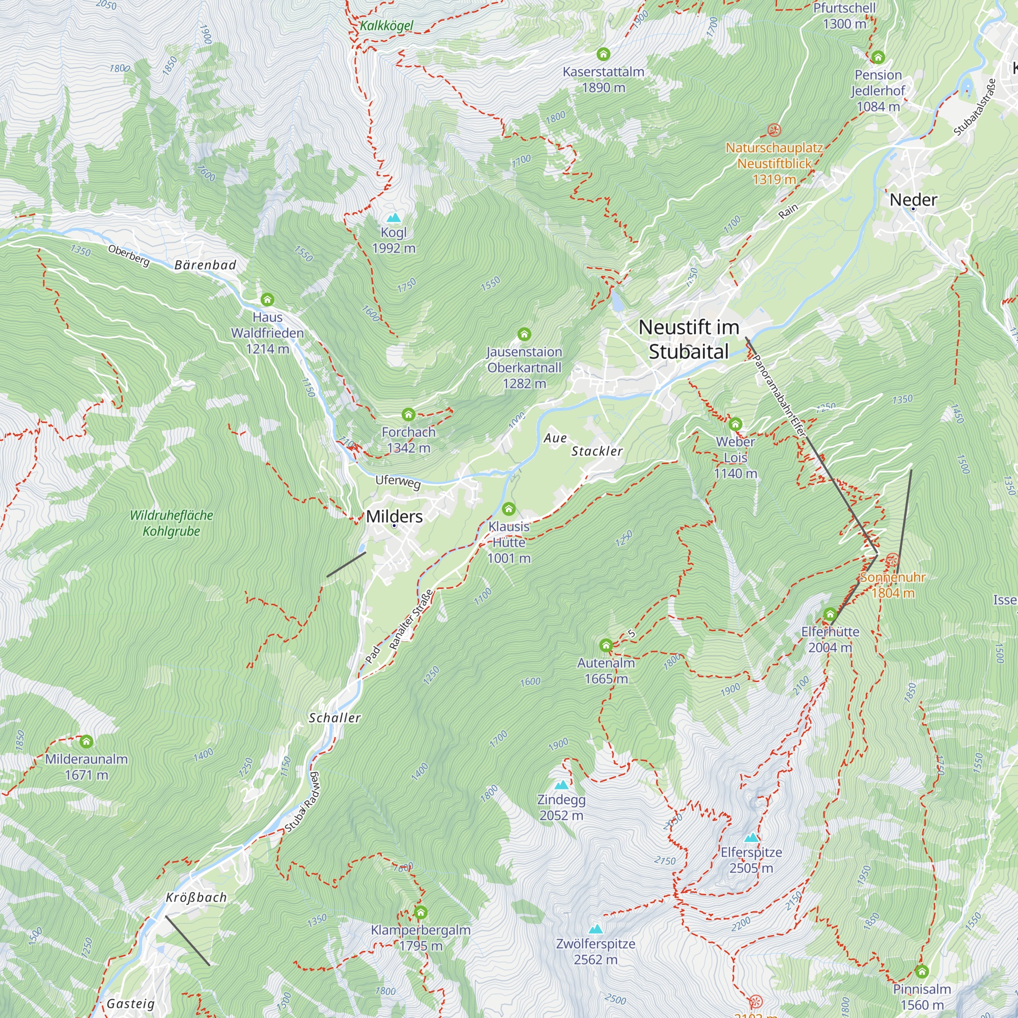 Klausis Hütte map