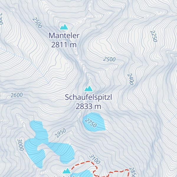 Map of Schaufelspitzl