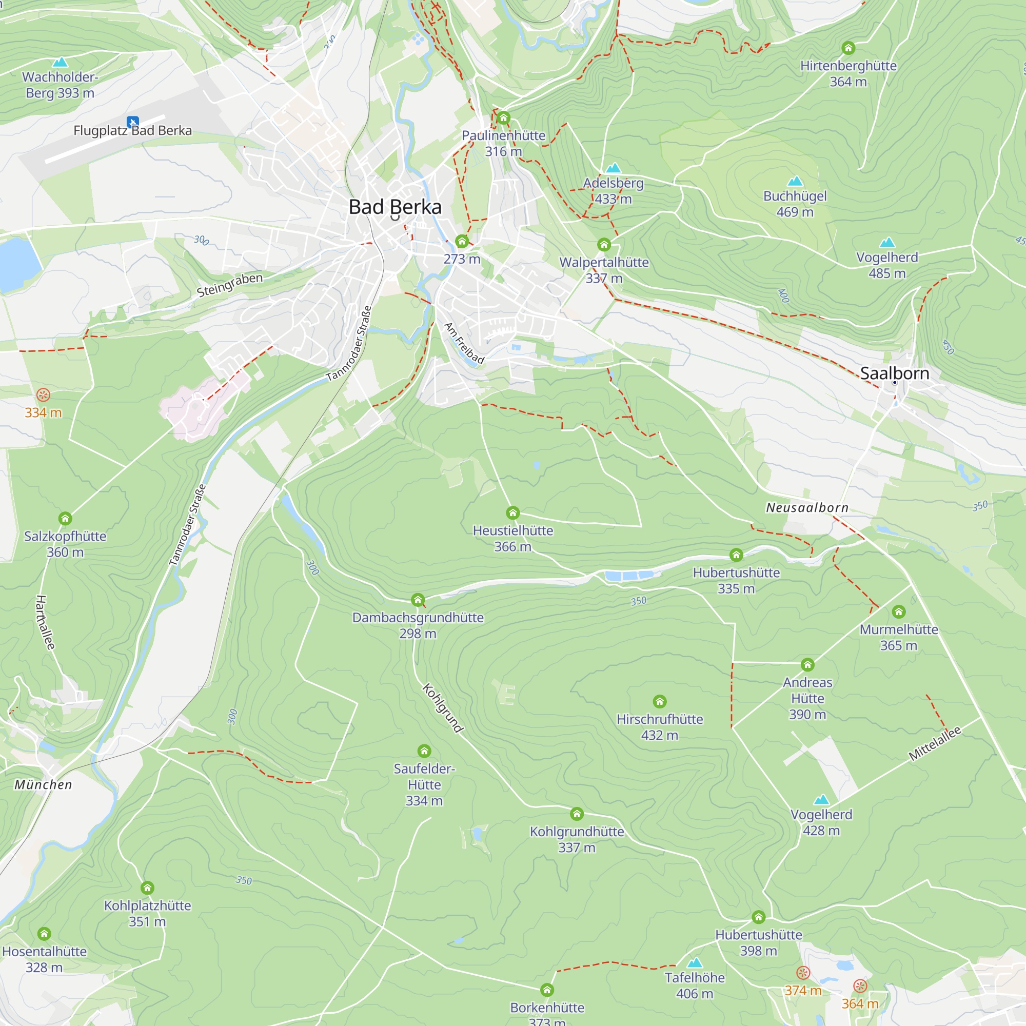 Heustielhütte map