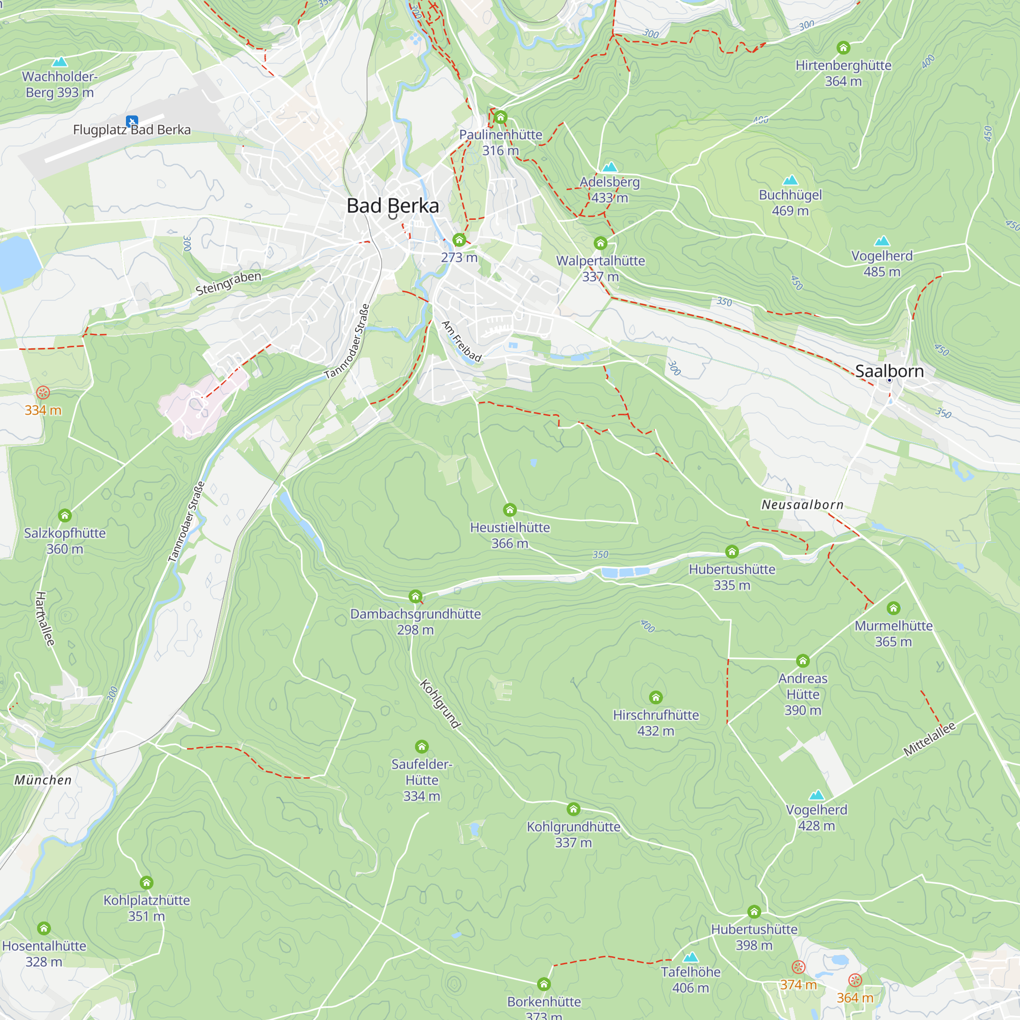 Heustielhütte map