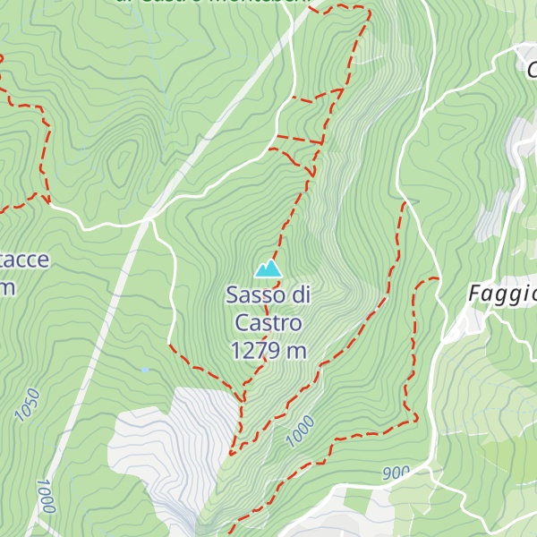 Map of Sasso di Castro