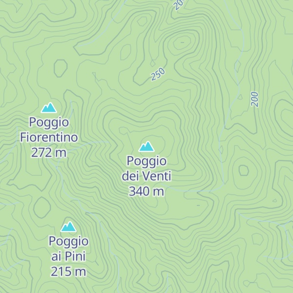 Map of Poggio dei Venti