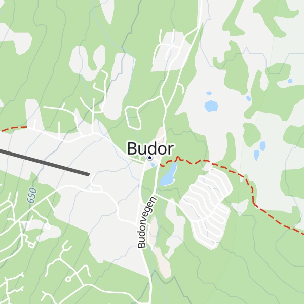 Map of Budor Gjestegård