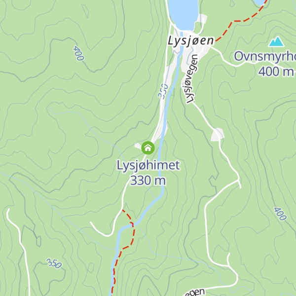 Map of Lysjøhimet