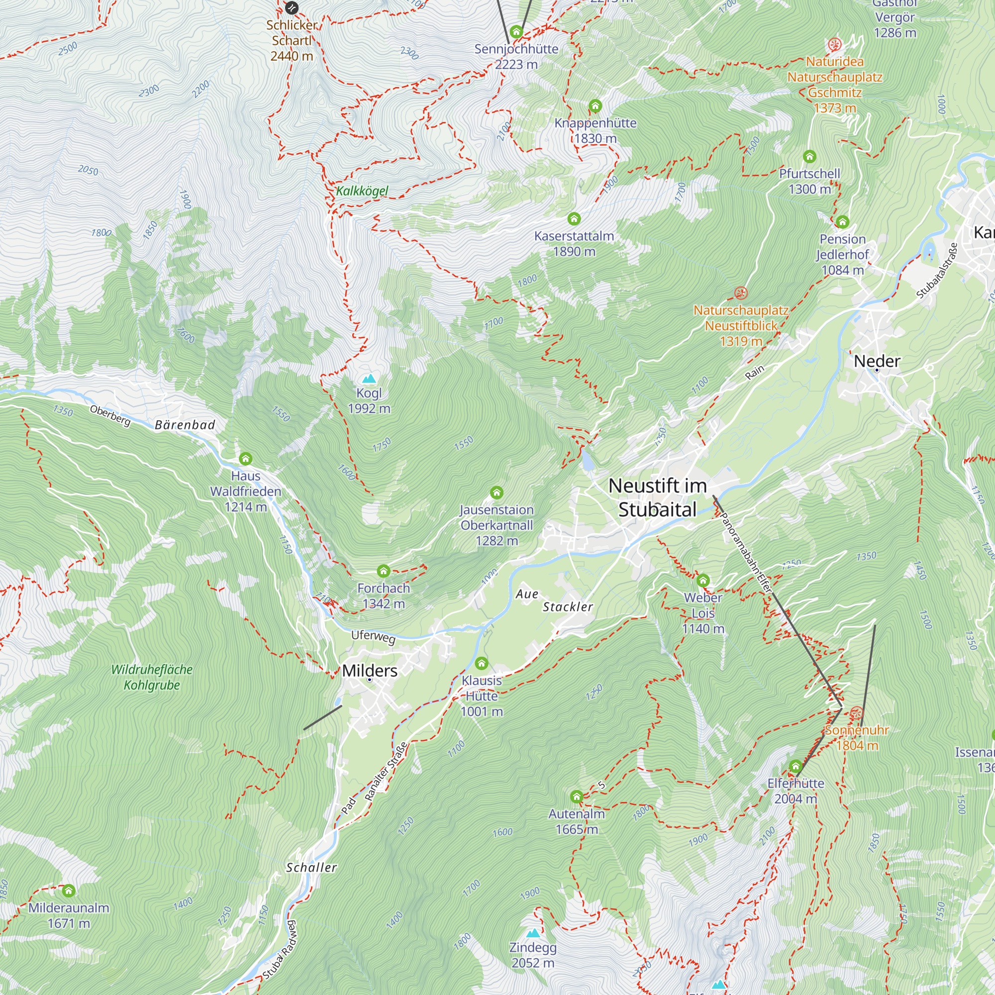 Jausenstation Unterkartnall map