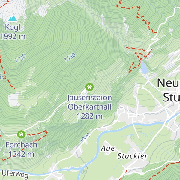 Map of Jausenstation Unterkartnall