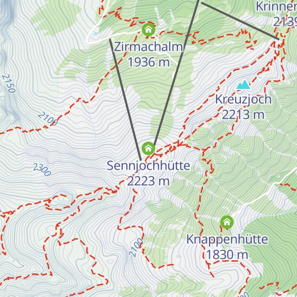 Map of Sennjochhütte