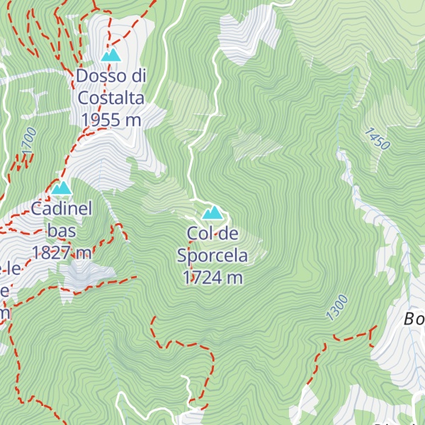 Map of Col de Sporcela