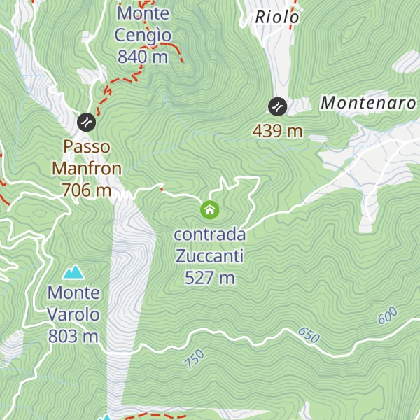 Map of contrada Zuccanti