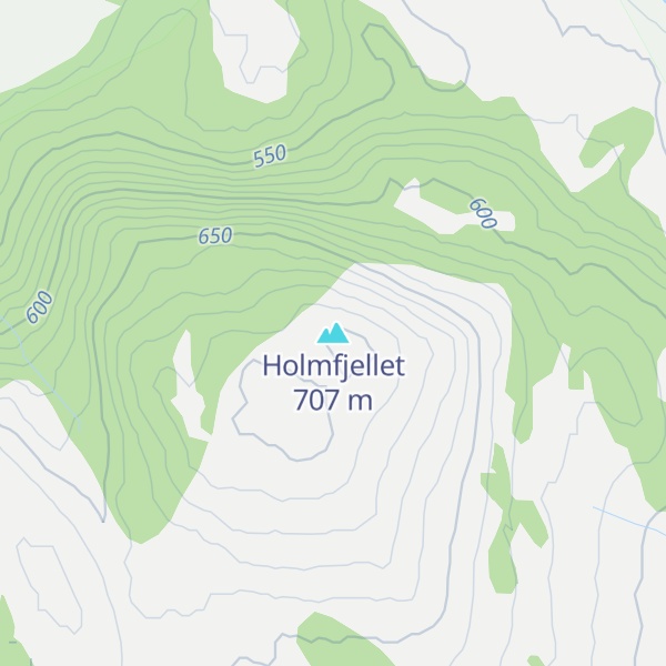 Map of Holmfjellet