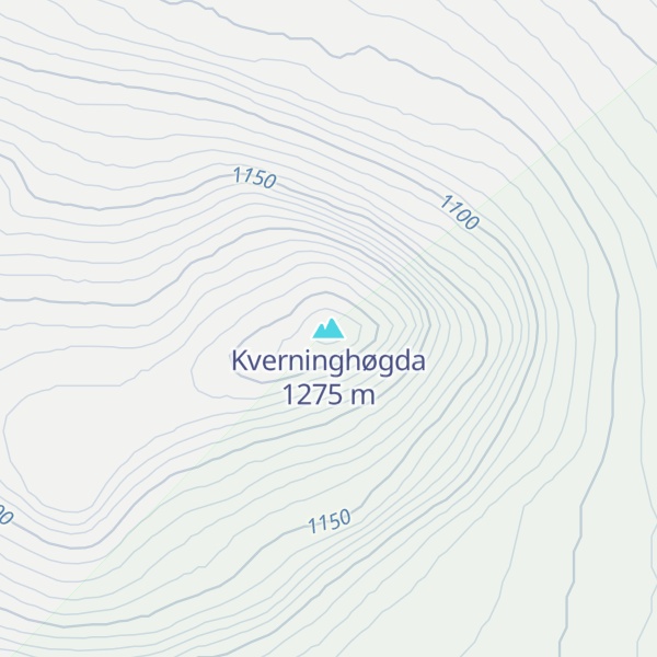 Map of Kverninghøgda