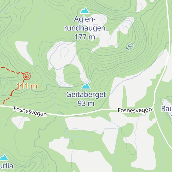 Map of Geitaberget