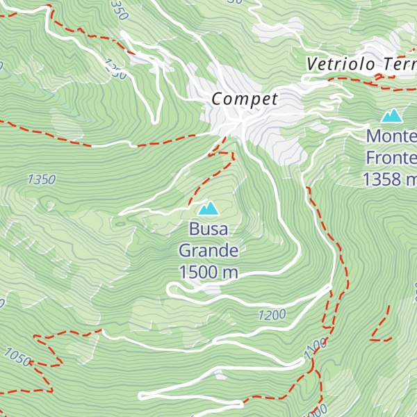 Map of Busa Grande
