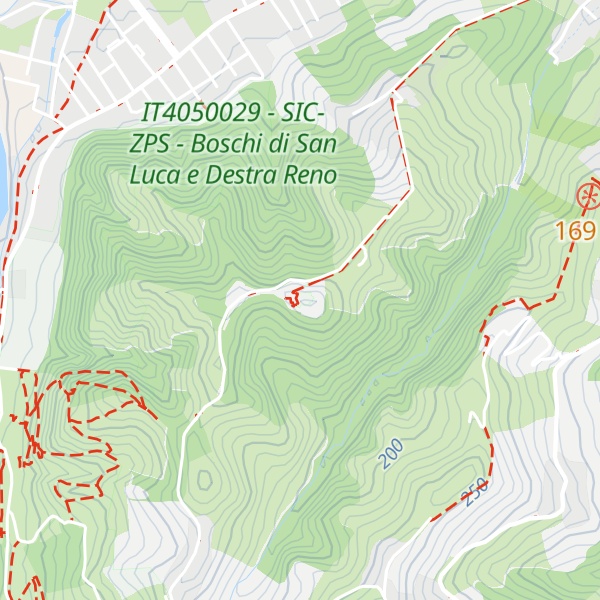Map of Colle della Guardia
