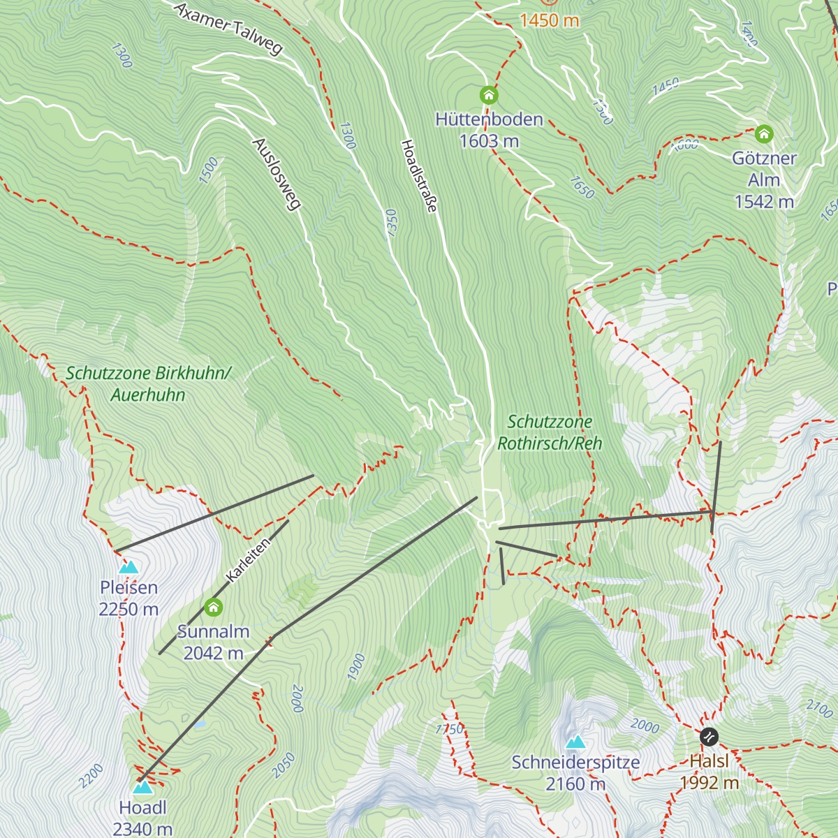 Schafalm map