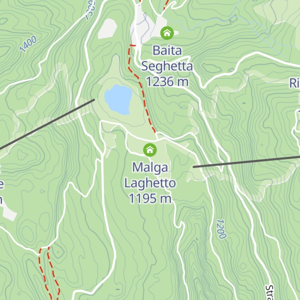 Map of Malga Laghetto