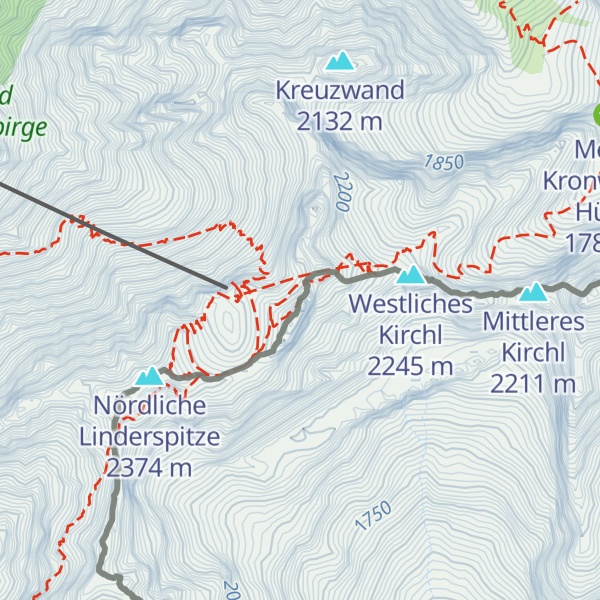 Map of Westliche Karwendelspitze