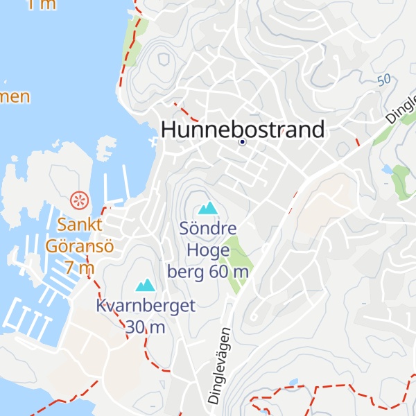 Map of Söndre Hoge berg