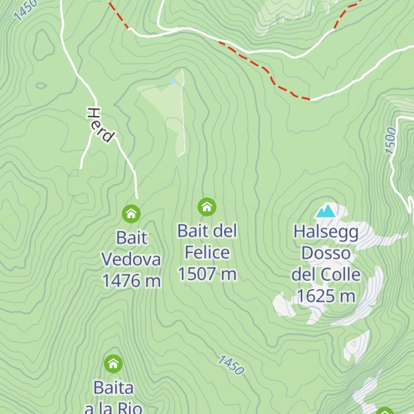 Map of Bait del Felice