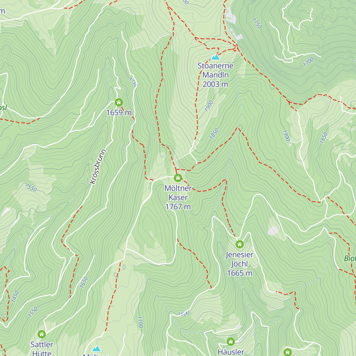Möltner Kaser map