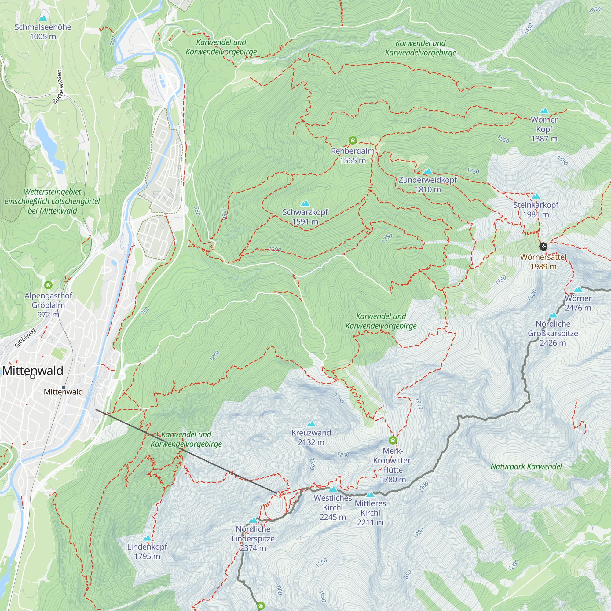 Untere Kälberalm map