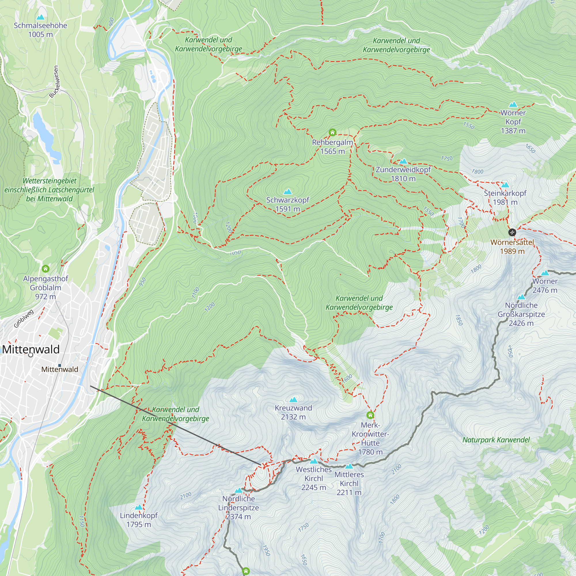Untere Kälberalm map