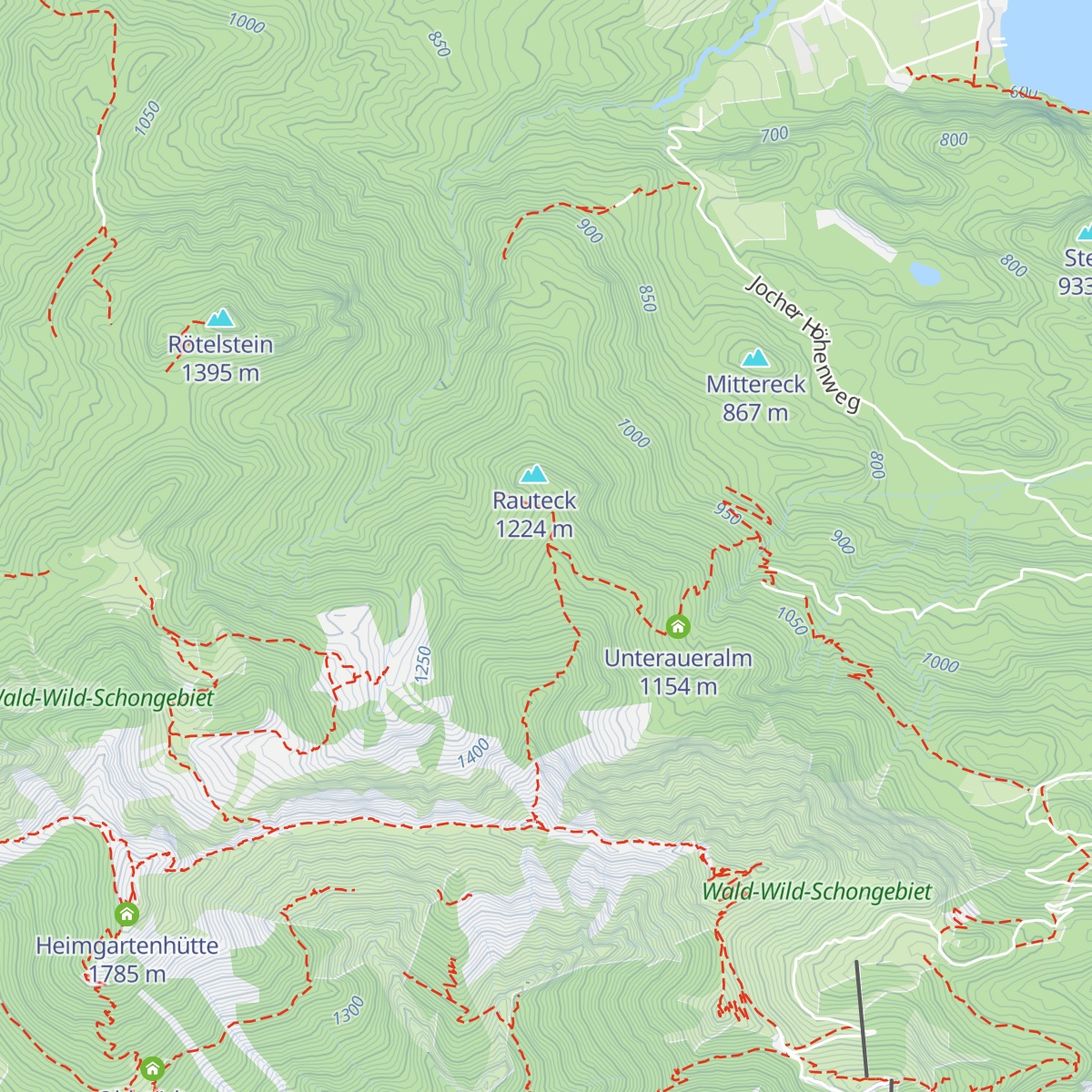 Rauteckalm map