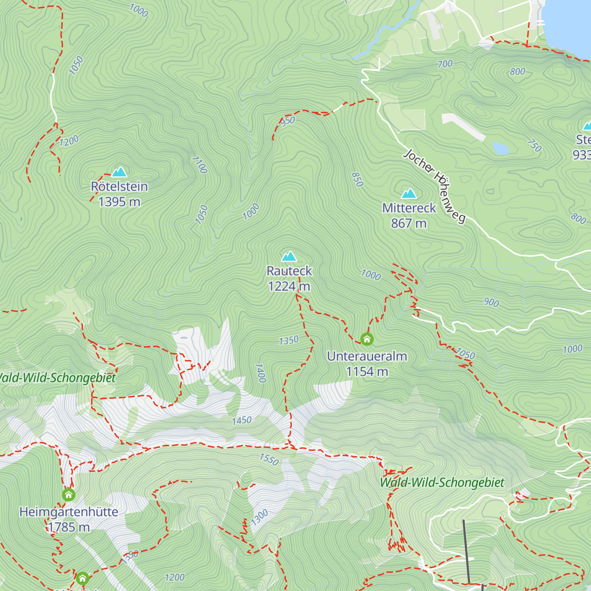 Rauteckalm map