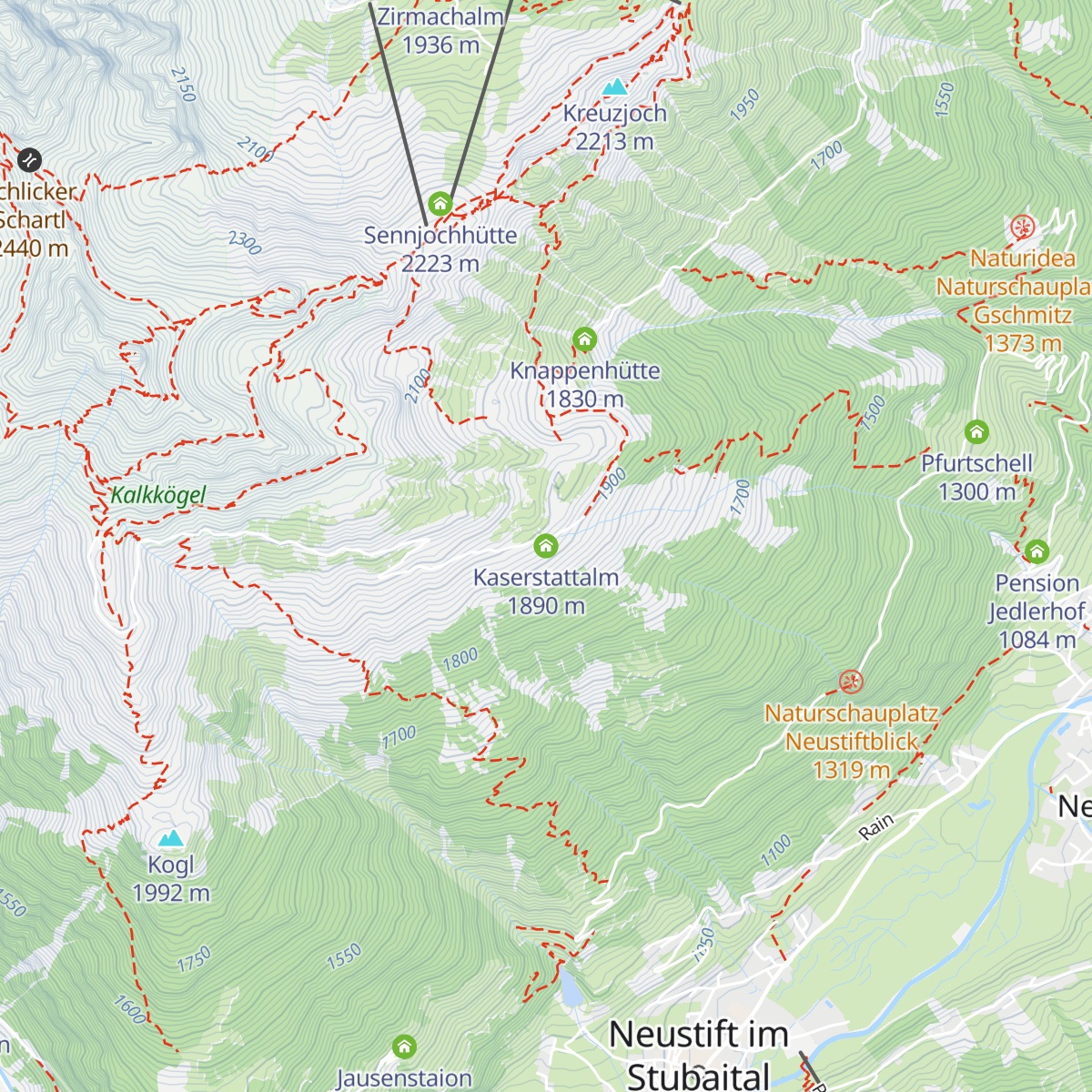 Kaserstattalm map