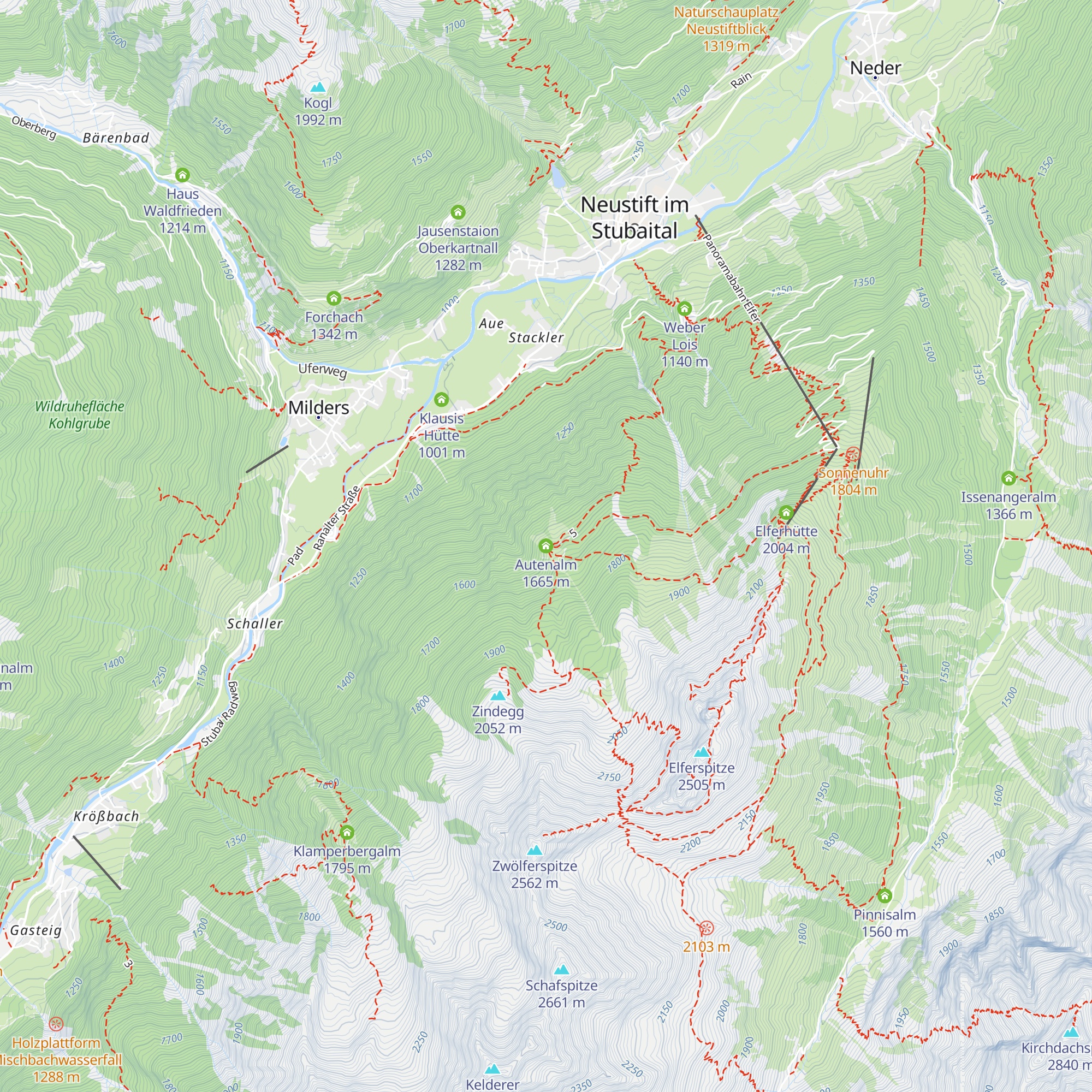 Autenalm map