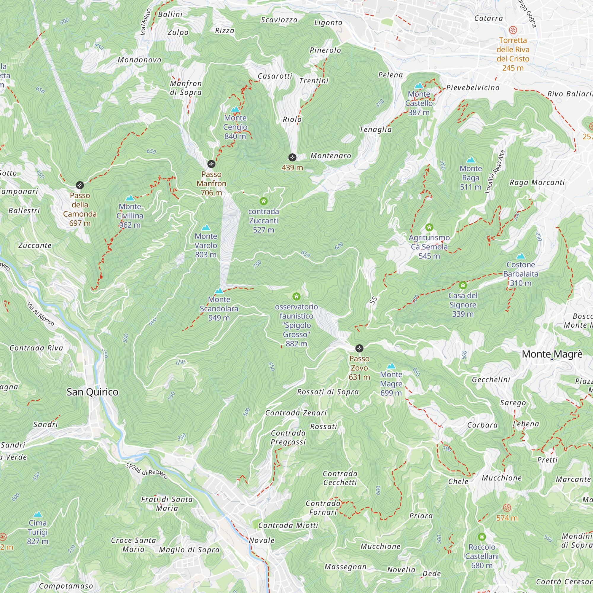osservatorio faunistico "Spigolo Grosso" map