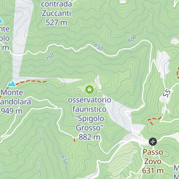 Map of osservatorio faunistico "Spigolo Grosso"
