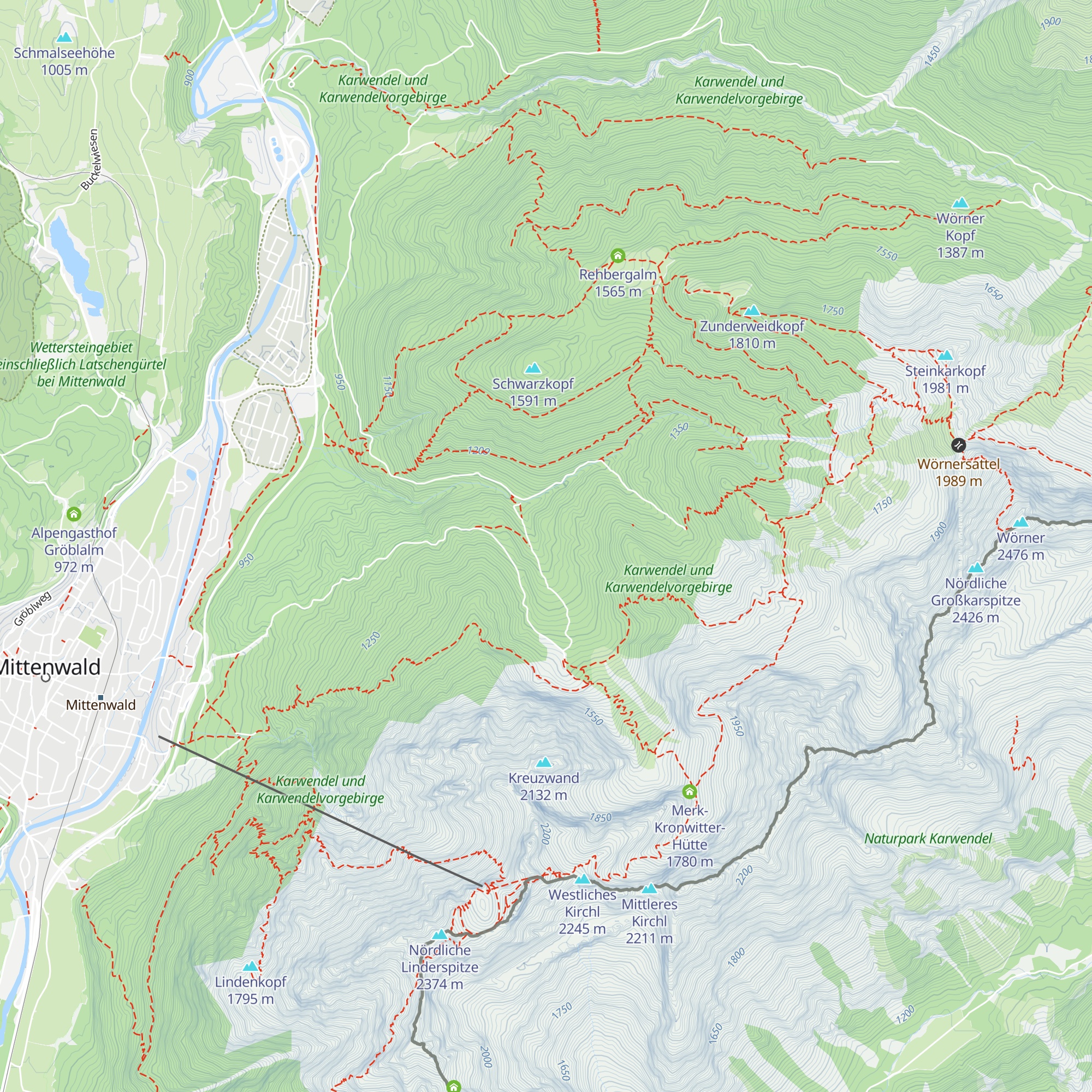 Dienst-Hütte map