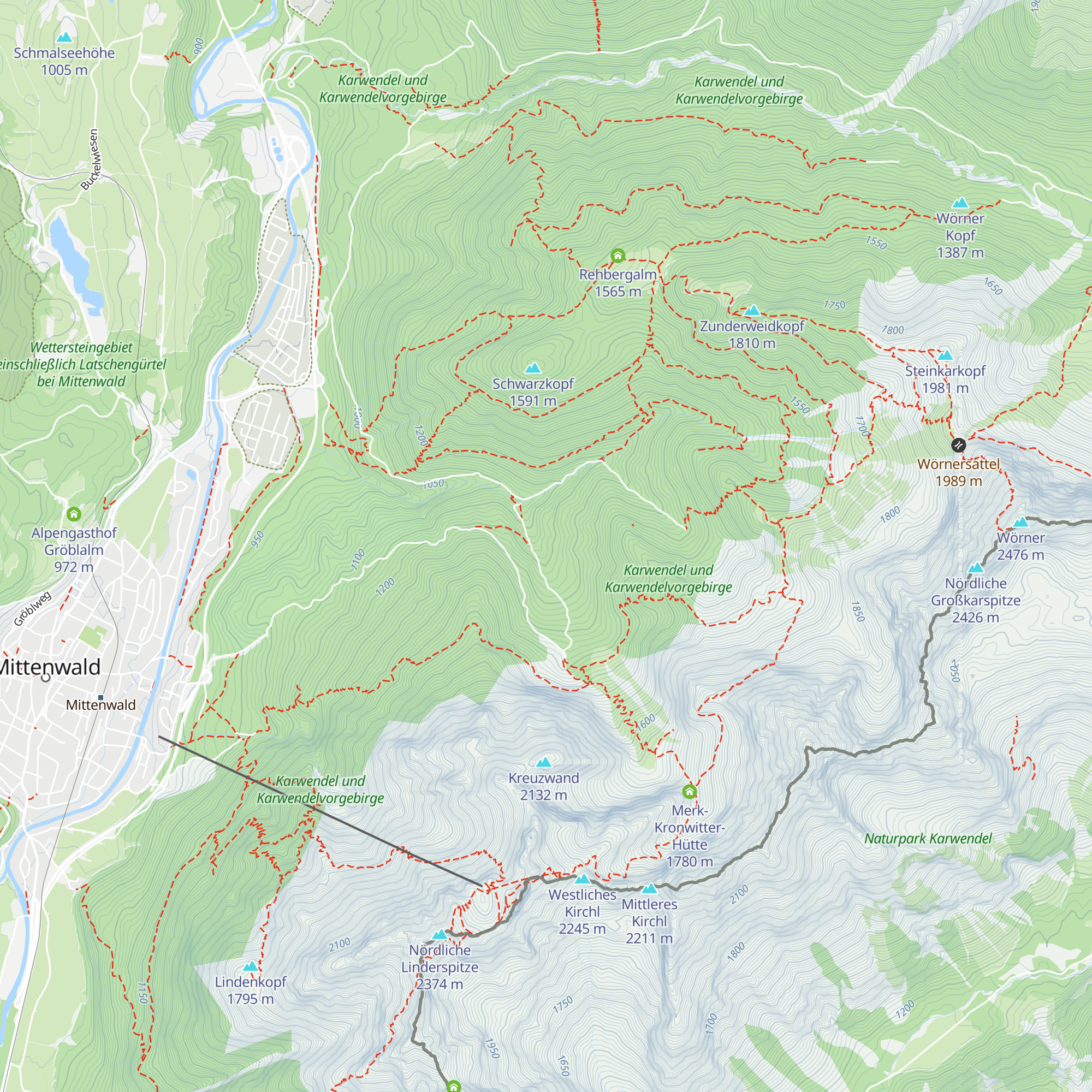 Dienst-Hütte map