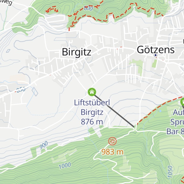 Map of Liftstüberl Birgitz