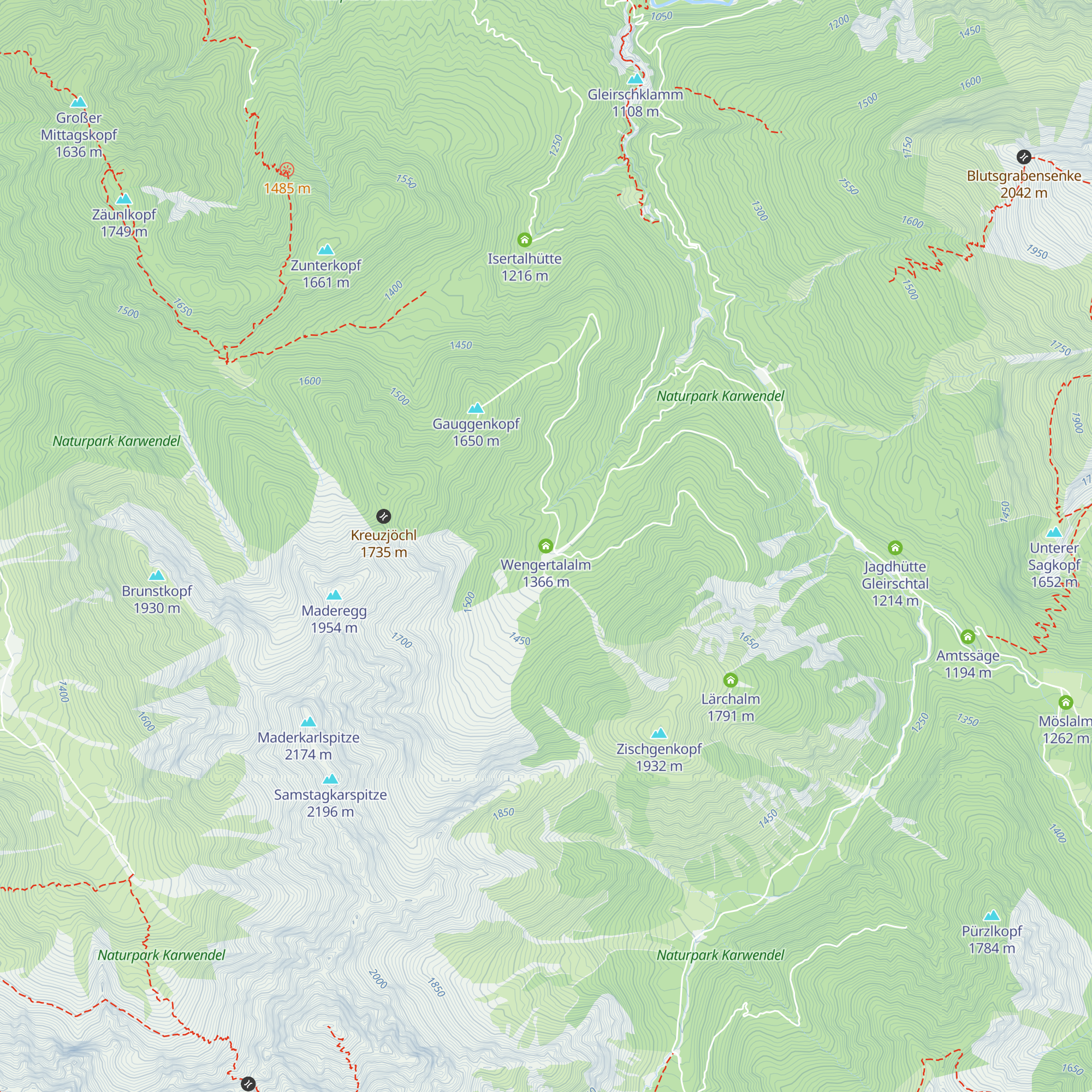 Wengertalalm map