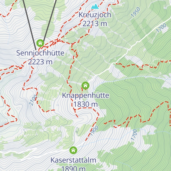 Map of Knappenhütte