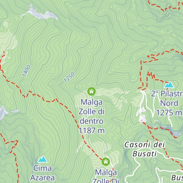 Map of Malga Zolle di dentro