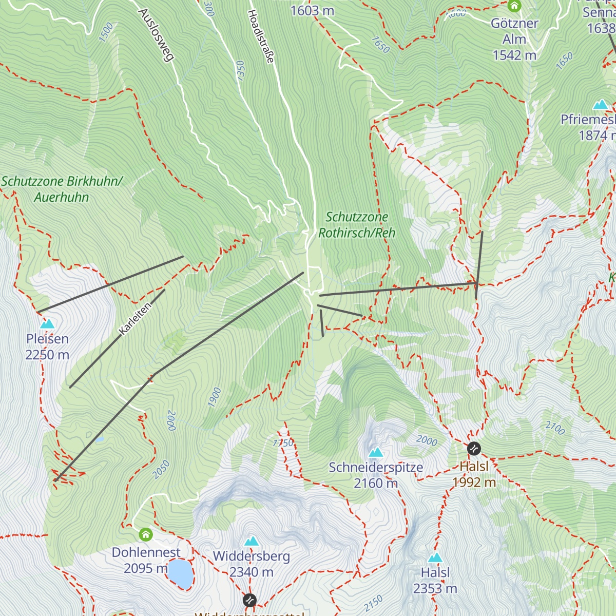 Lizumerhof map