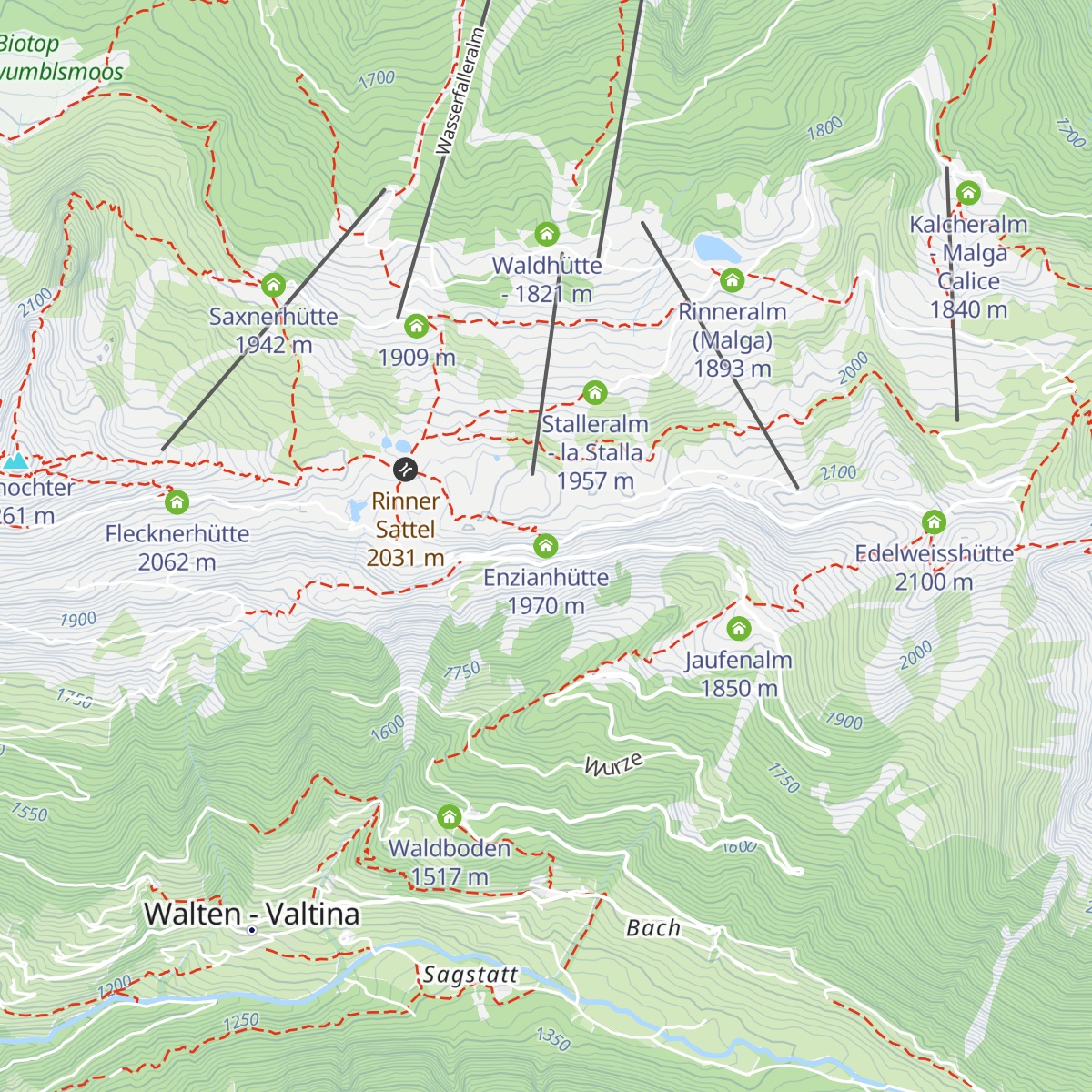 Enzianhütte map