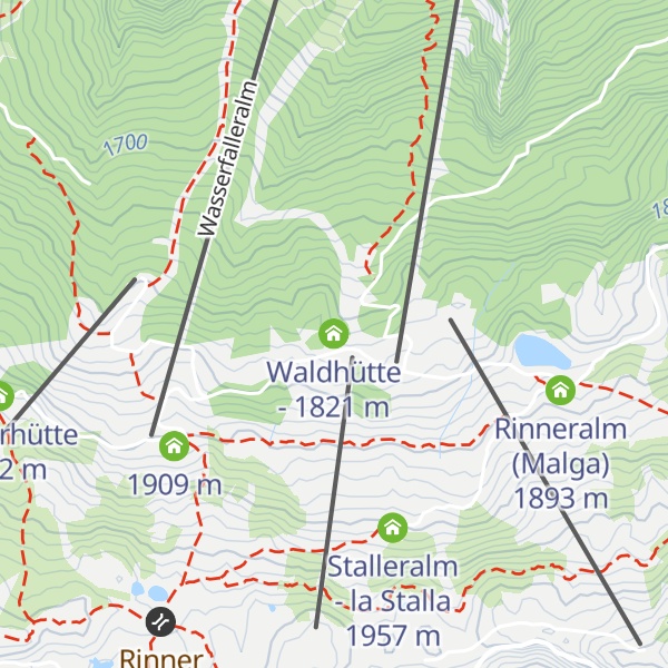 Map of Waldhütte -