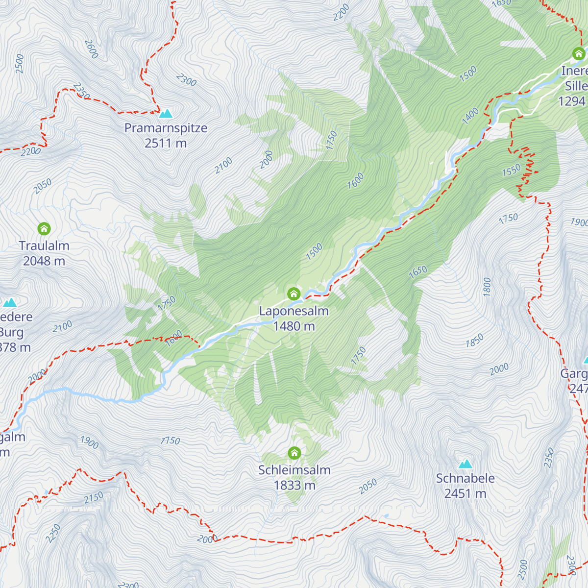 Laponesalm map