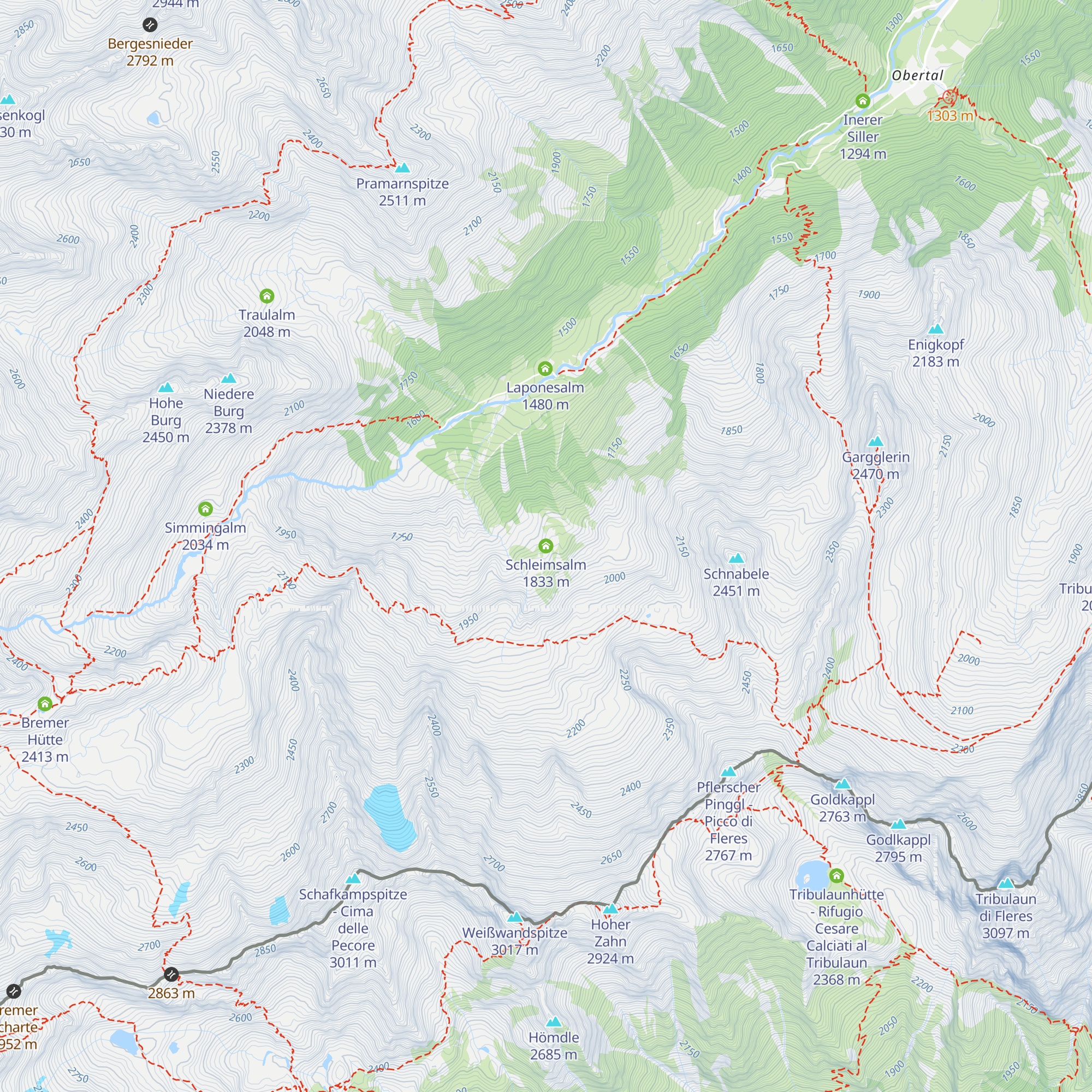 Schleimsalm map