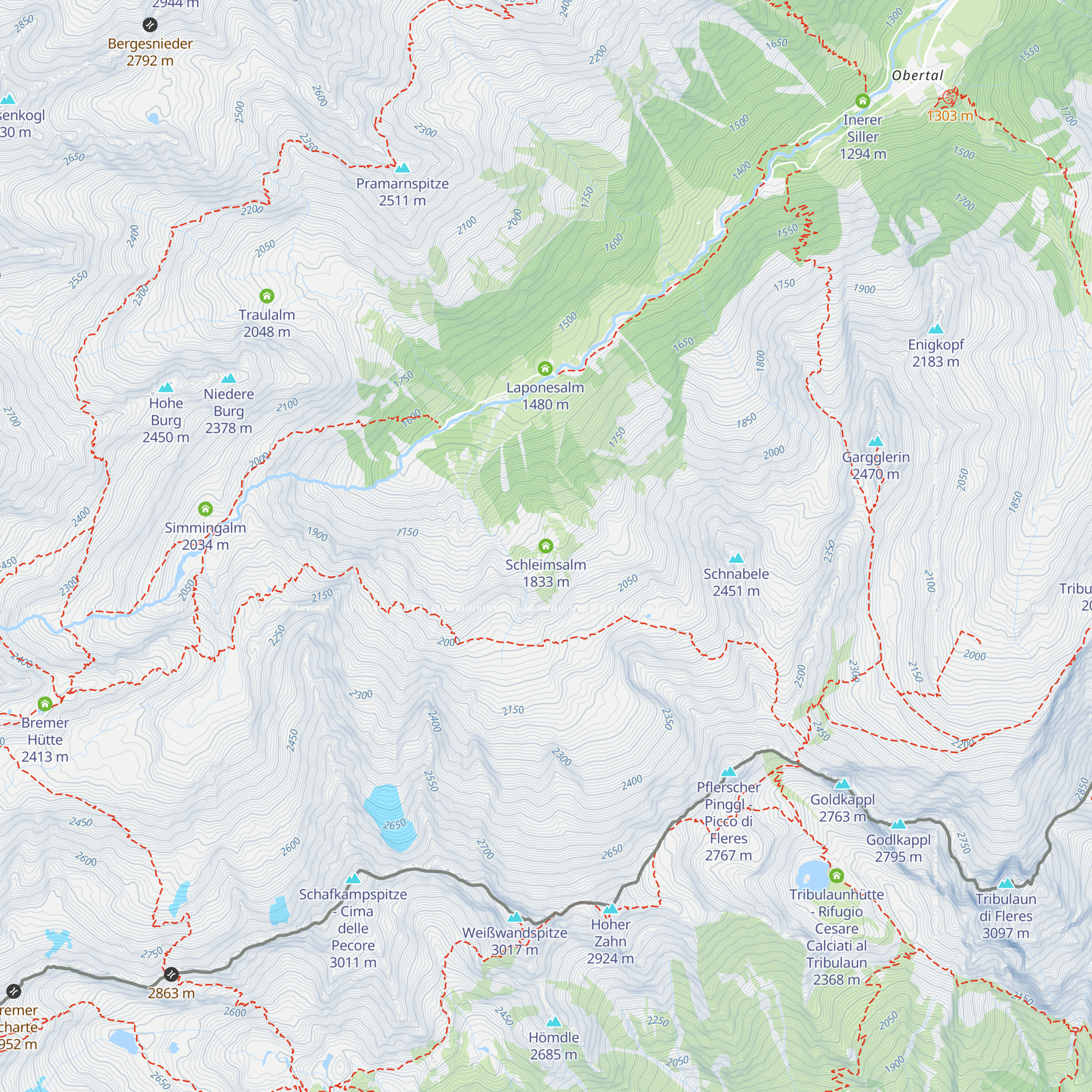 Schleimsalm map