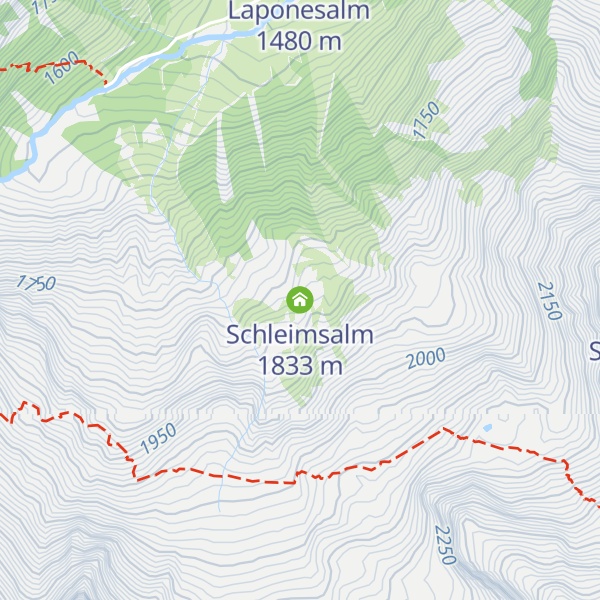 Map of Schleimsalm