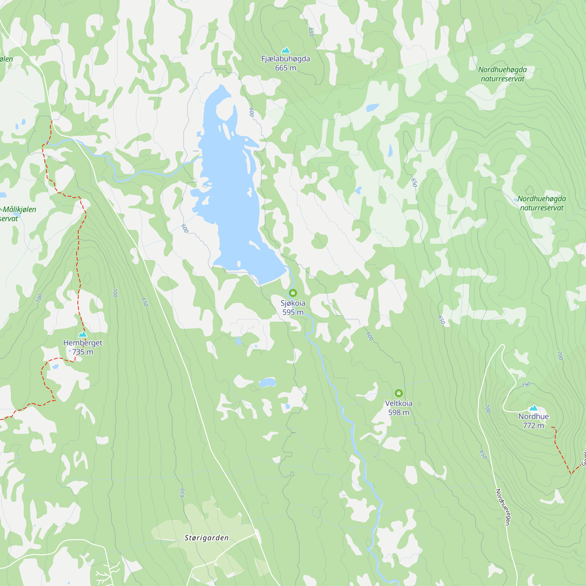 Sjøkoia map